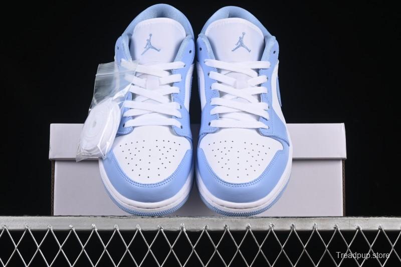 Nike Air Jordan 1 Low AJ1 White Blue Casual Sneakers - DC0774-142