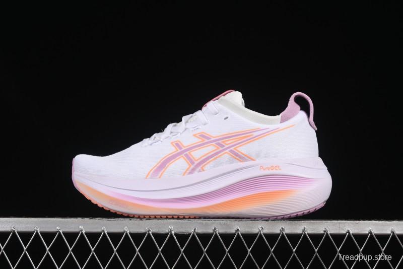 Asics Gel-Nimbus 27 Retro Breathable Casual Shoes Cushioned Men's Durable Running Shoes - 1012B753-101