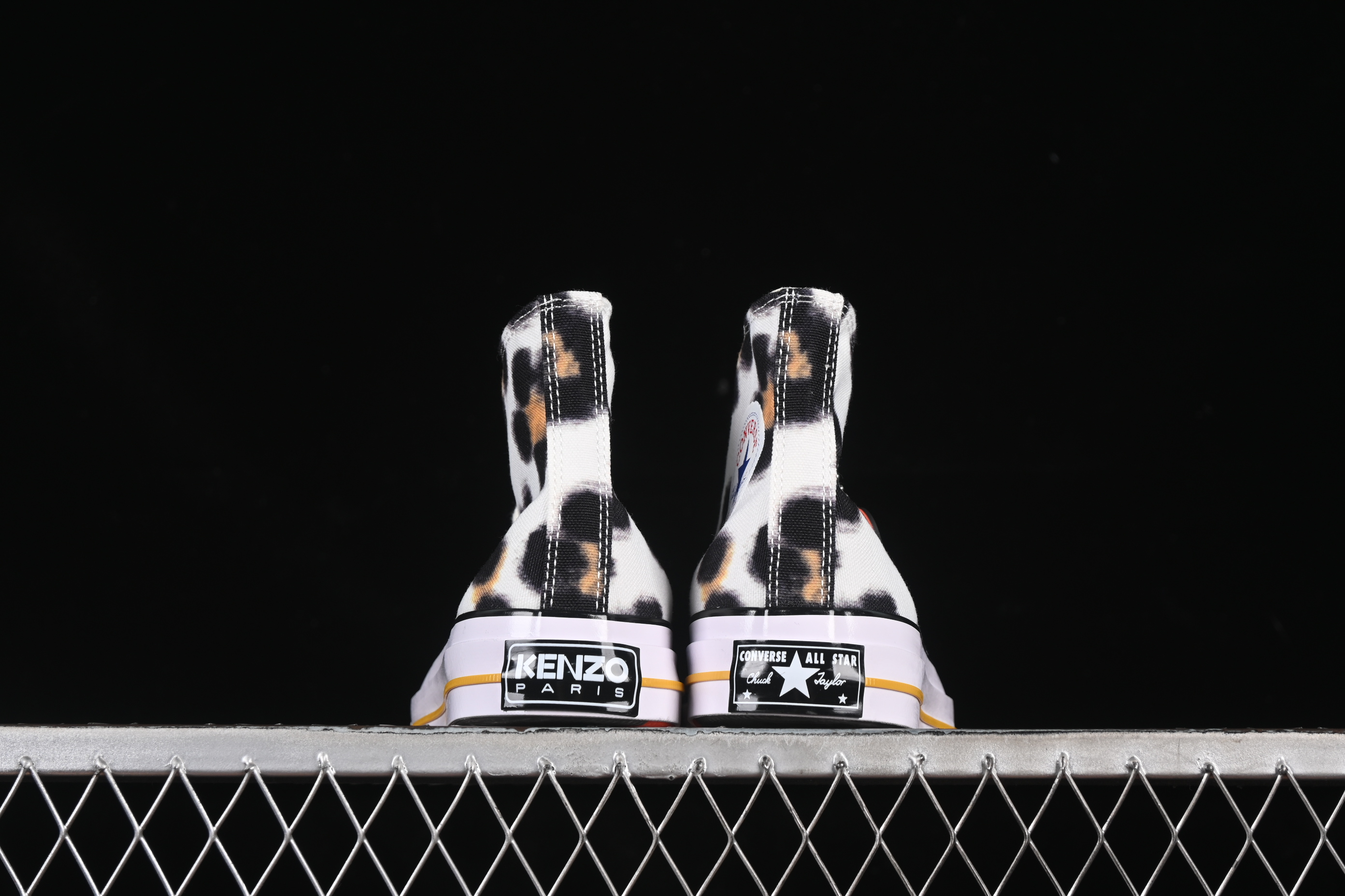 Kenzo Chuck Taylor Ox Hana Leopard Cypress High Top Sneakers - A14788C