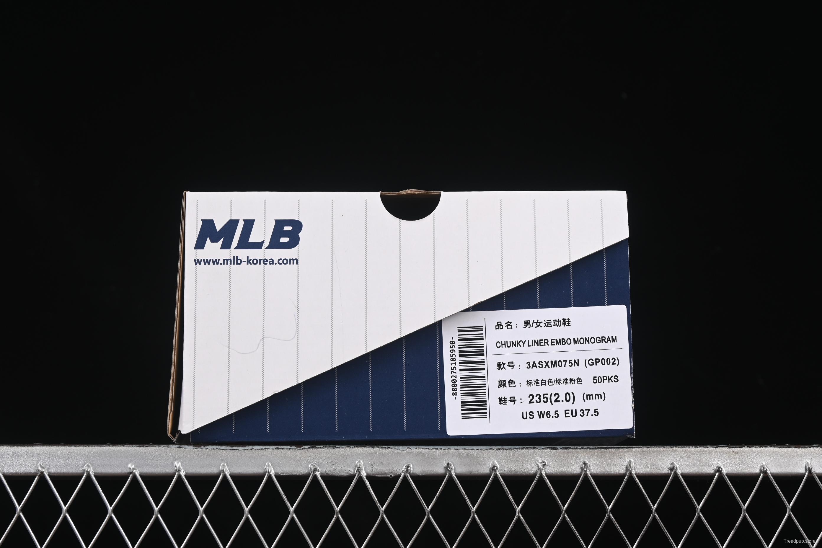 New York Yankees MLB Chunky Liner Embo Monogram Thick Sole Casual Running Shoes - 3ASXM075N50PKS