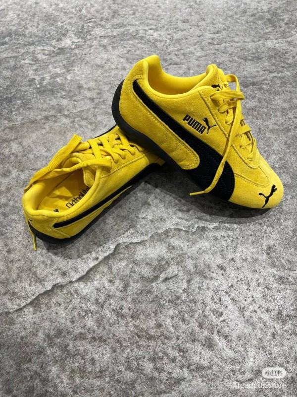2025 Women Puma Yellow Suede Sneakers KFY00260
