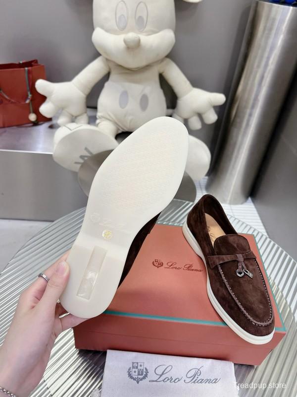 2024 Men LP Brown Suede Loafers MJ00270