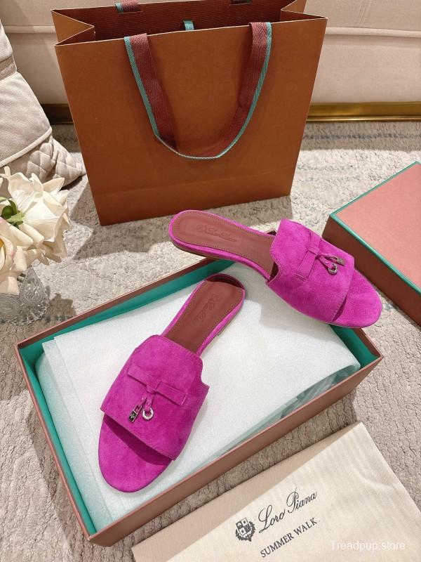 2025 Slippers Le Parmentier Pink Suede Slippers