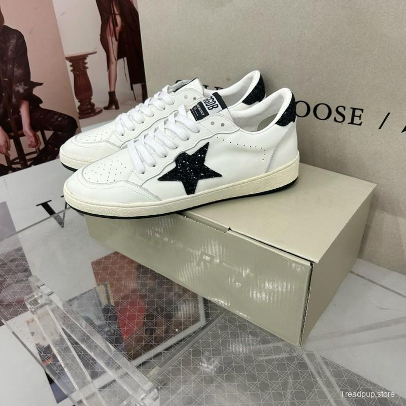 2024 Unisex GGDB White Black Leather Low Top Sneakers MJ00260