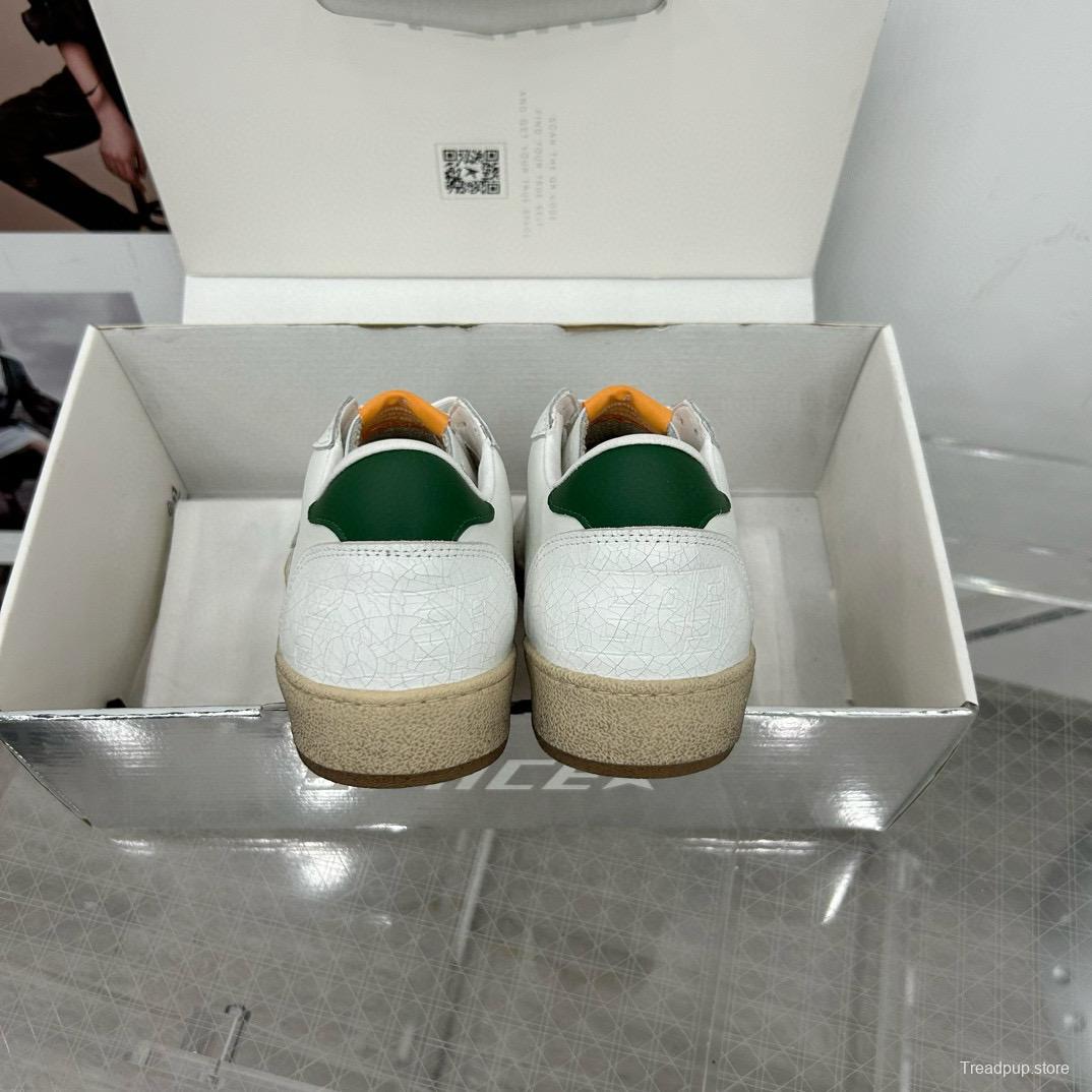 2024 Unisex GGDB White Grey Green Leather Sneakers MJ00260