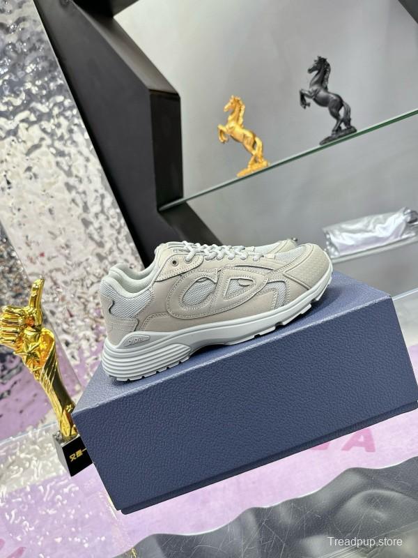 2024 Unisex Dior Stone Island B30 Beige White Mesh Sneakers MJ00330