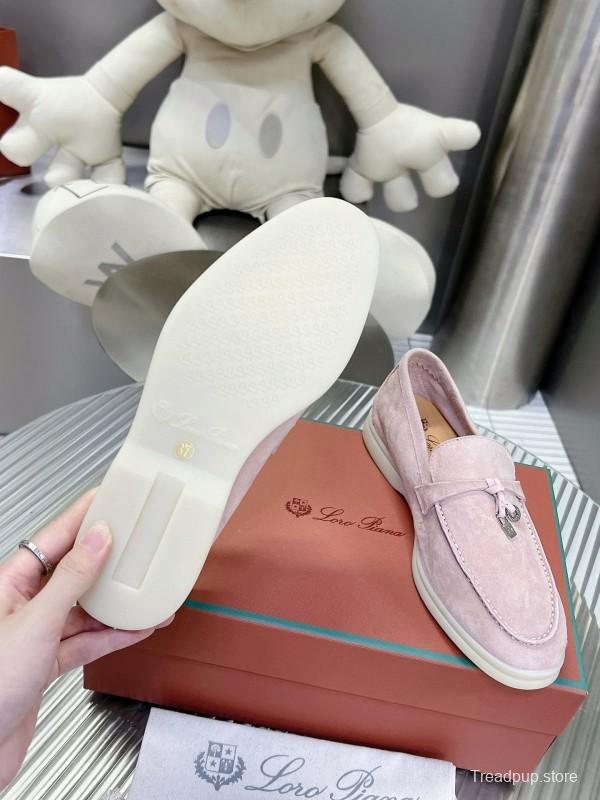 2024 Unisex LP Pink Suede Loafers MJ00270