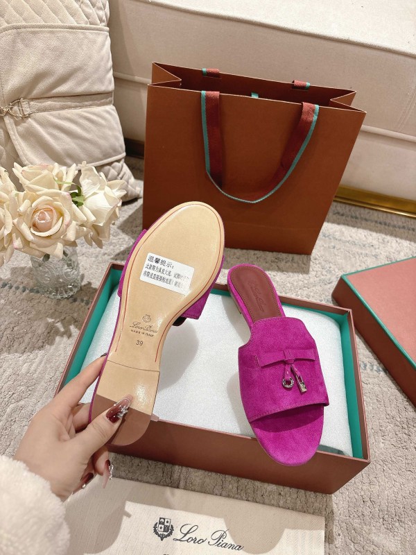 2025 Slippers Le Parmentier Pink Suede Slippers