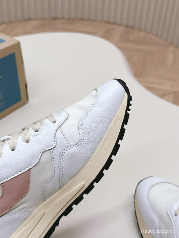 2024 Women Autry White Pink Beige Leather Mesh Casual Sneakers MJ00330