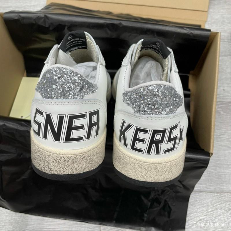 2024 Unisex GGDB White Grey Leather Sneakers MJ00260