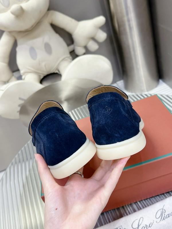 2024 Men Le Parmentier navy suede loafers