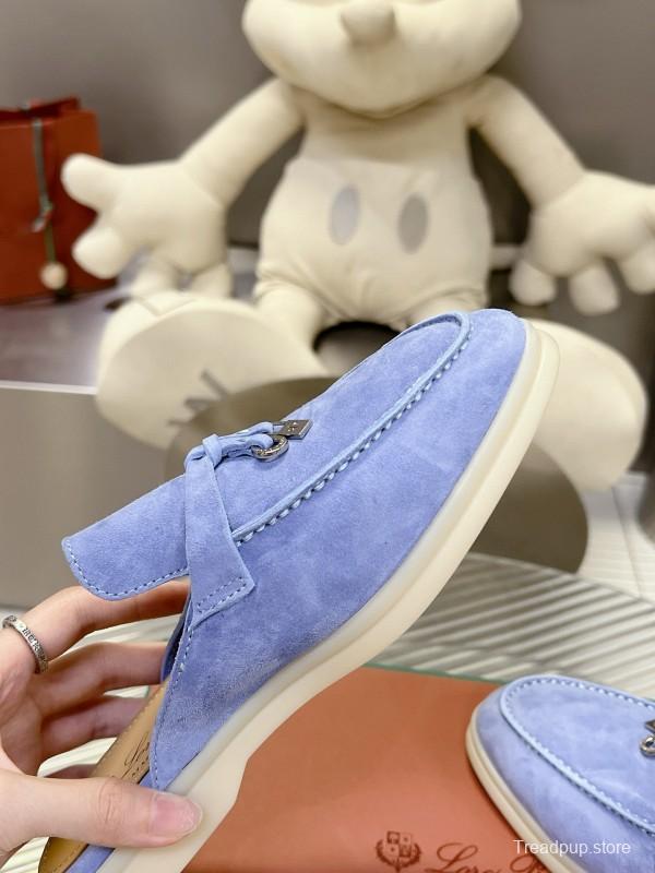 2024 Slippers LP Blue Suede Loafers