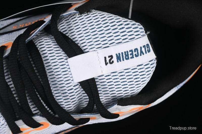 Brooks Glycerin 21 Cushioned Marathon Nitrogen Running Shoes - 1104191D158