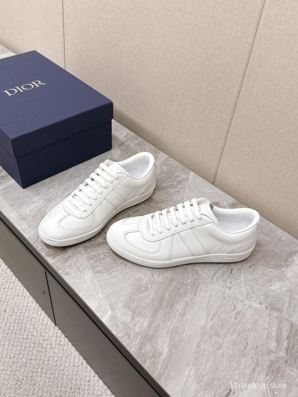 2025 Unisex Dior Black White Grey Leather Suede Sneakers Matchpoint KFY00300