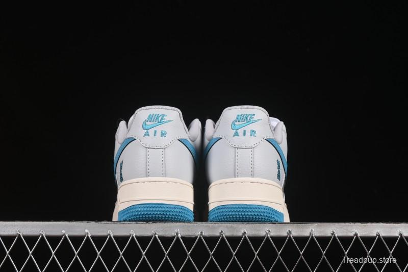 Nike Air Force 1 '07 Low LV Collaboration Gray Blue Sole Casual Sneakers - JJ2508-704