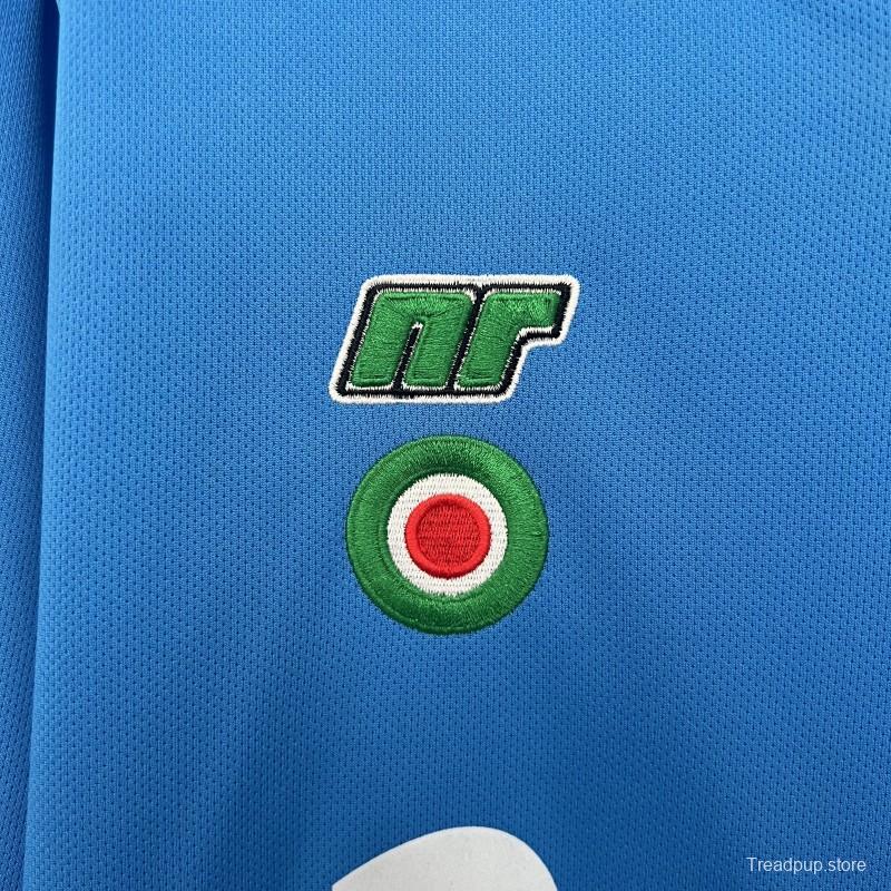 87/88 Retro Long Sleeve Napoli Home Jersey