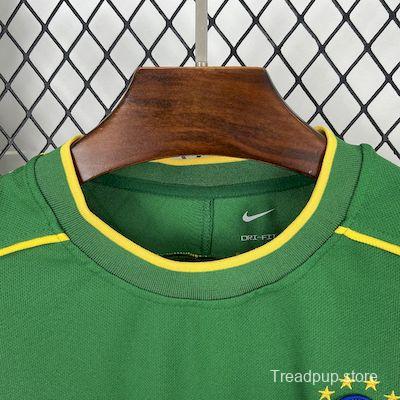 Retro 1998 Brazil Goalkeeper Green Jersey