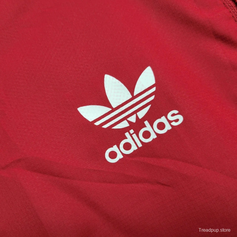 25/26 Nottingham Forest Jacket Red Windbreaker