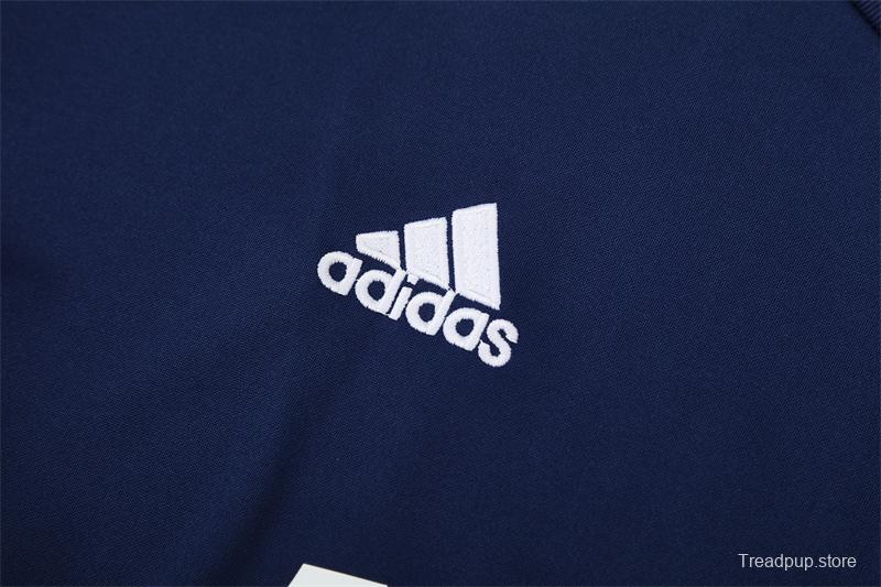 Retro 12/13 Real Madrid Royal Blue Half Zipper Jacket