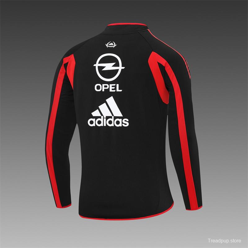 Retro 05/06 AC Milan Black Half Zipper Jacket