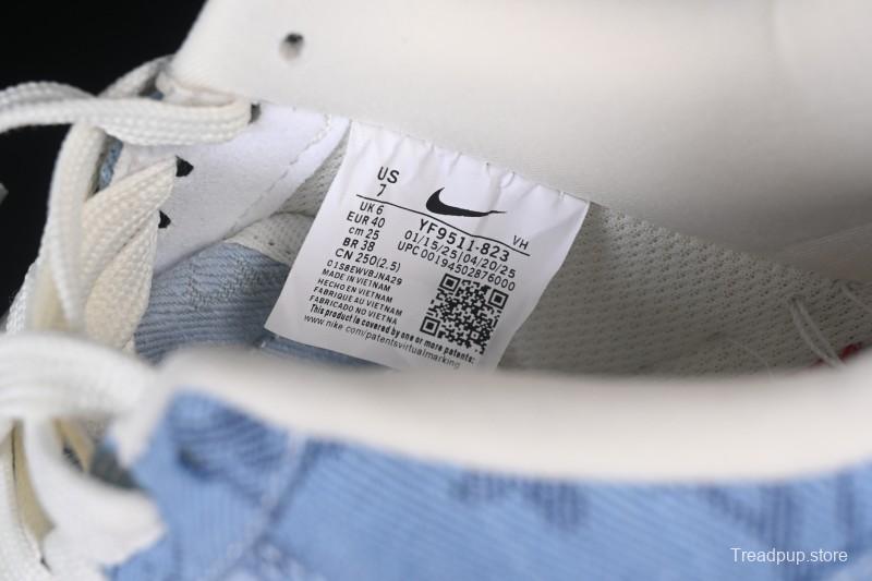 Nike Air Force 1 '07 Low LV Collaboration Light Blue Casual Sneakers - YF9511-823