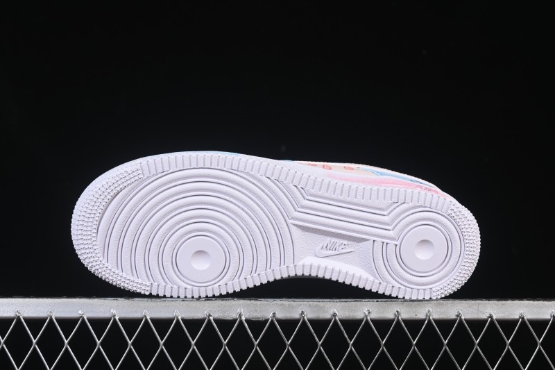 Nike Air Force 1 '07 Low Casual Sneakers with Custom Design - ZH0316-107