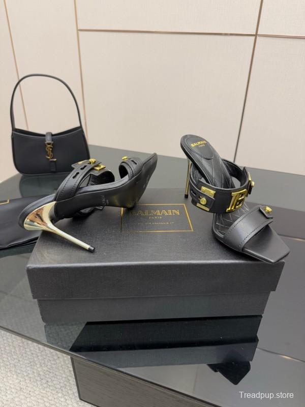 Balmain Metal Heel High Heel Sandals - KFY00320