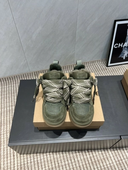 UGG Platform Sneakers Series Round Toe Chunky Sole Casual Shoes - MJ00270