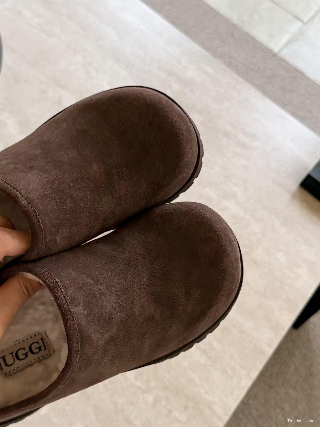 Ugg 2025/SS Potato Wool Slippers with Inner Height Increase - KFY00240