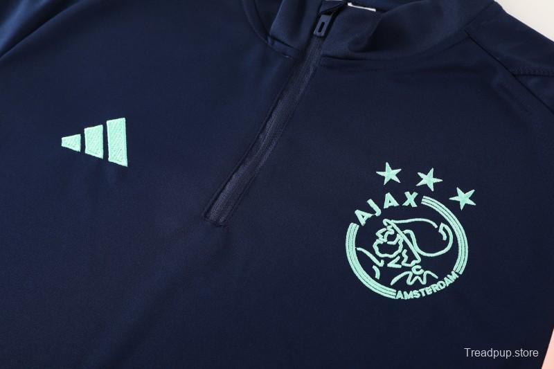 25/26 Ajax Navy Half Zipper Jacket+Long Pants