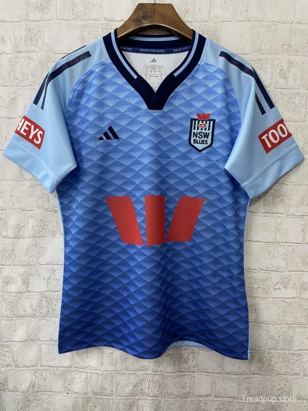 2026 NSW Blues Sky Blue to Navy Blue Gradient with Diamond Pattern Jersey