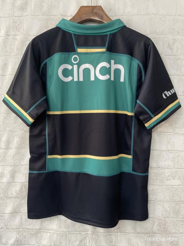 25/26 Northampton Saints Green with Black and Gold Hooped Jersey