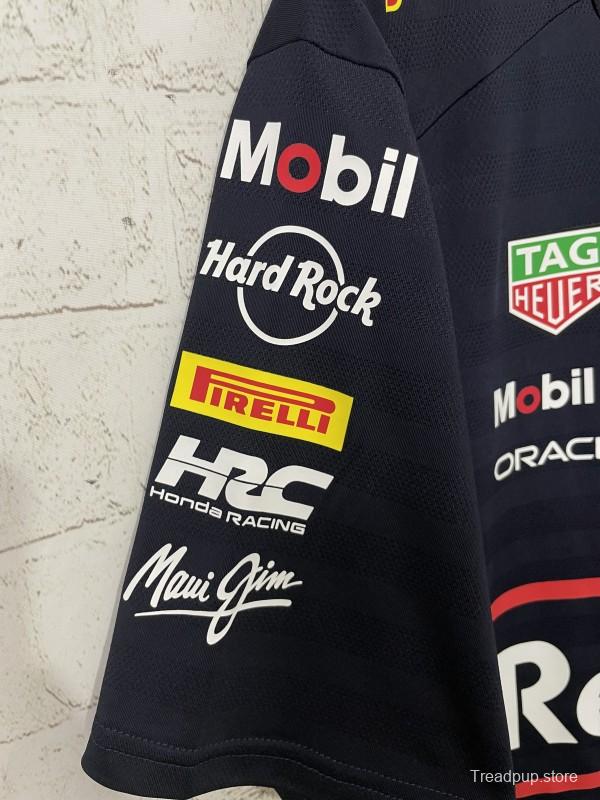 2026 F1 Oracle Red Bull Racing Navy with Red Stripes T-Shirt