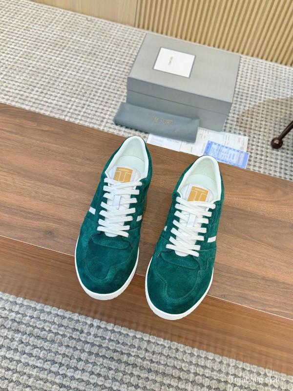 Tom Ford 2025 SS Casual Shoes with Classic Color Blocking and Imported Leather Insole - AS00350