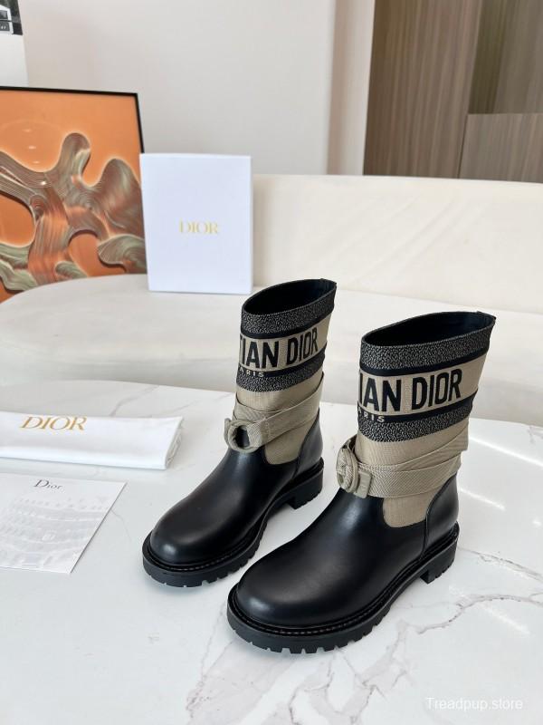 Dior 2025/SS Autumn Winter Boots Retro Work Boots Slip-On - LY00320