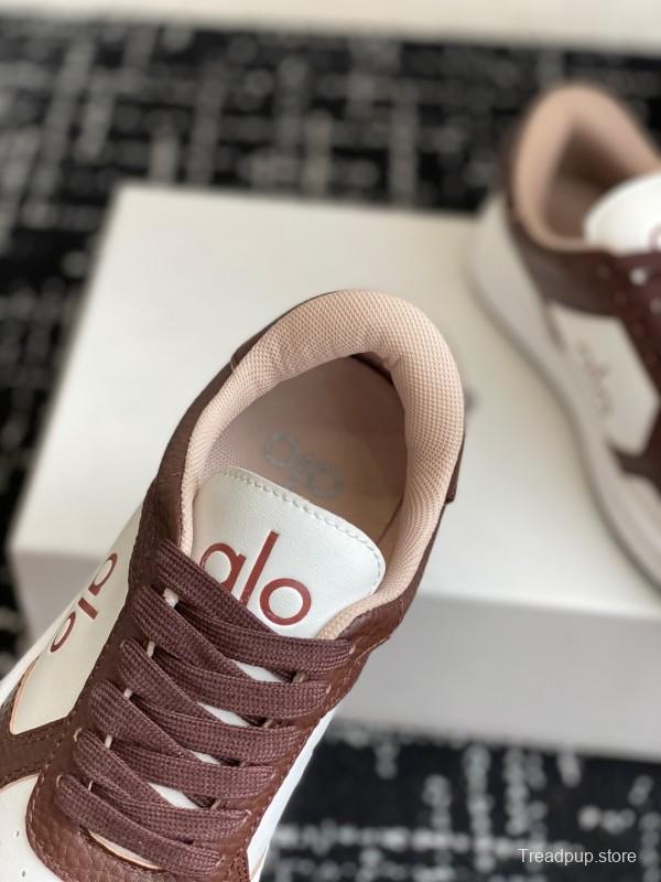 Alo 2025 SS Two-Tone White Sneakers Chunky Sole Comfort Casual - KFY00280