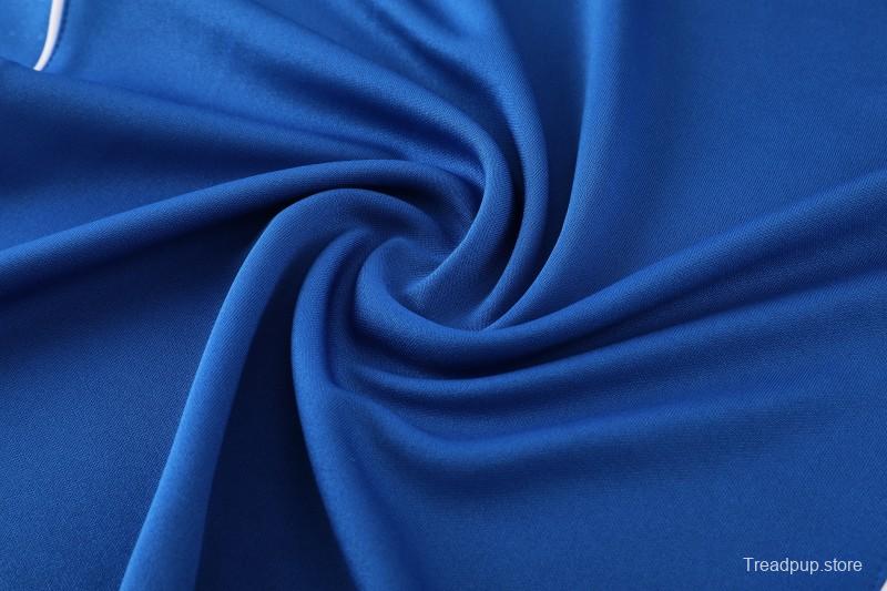 25/26  Adidas Royal Blue/Sky Blue Full zipper Jacket Tracksuit+ long pants