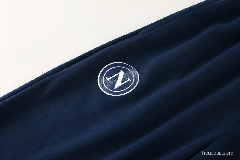 25/26  Napoli Sky Blue  Full zipper Jacket Tracksuit+ long pants