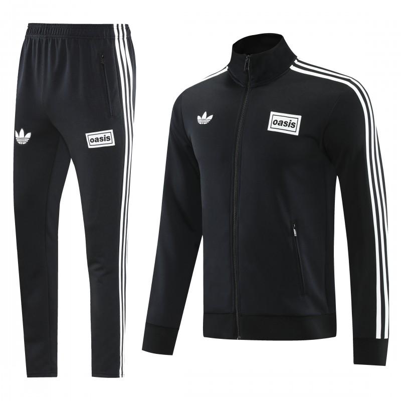 2026 Adidas Black Full Zipper Jacket + Long Pants