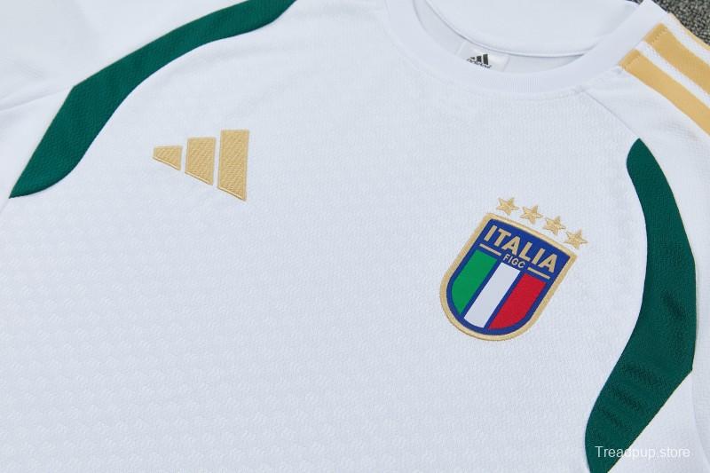 26/27 Italy White Short Sleeve+Soccer Shorts