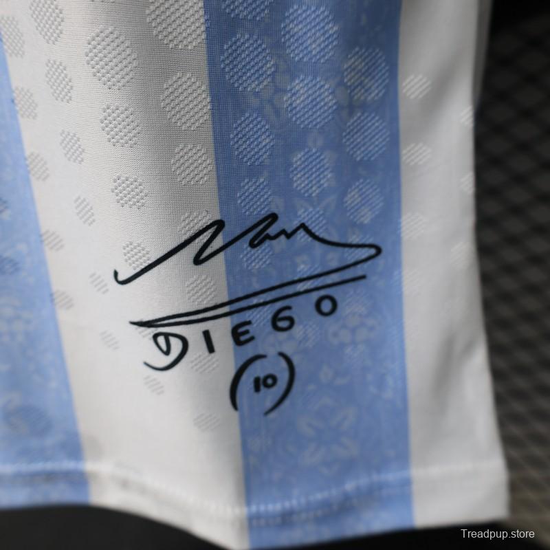 Player Version 2026 Argentina Home Light Blue & White Vertical Stripe Special Edition Jersey