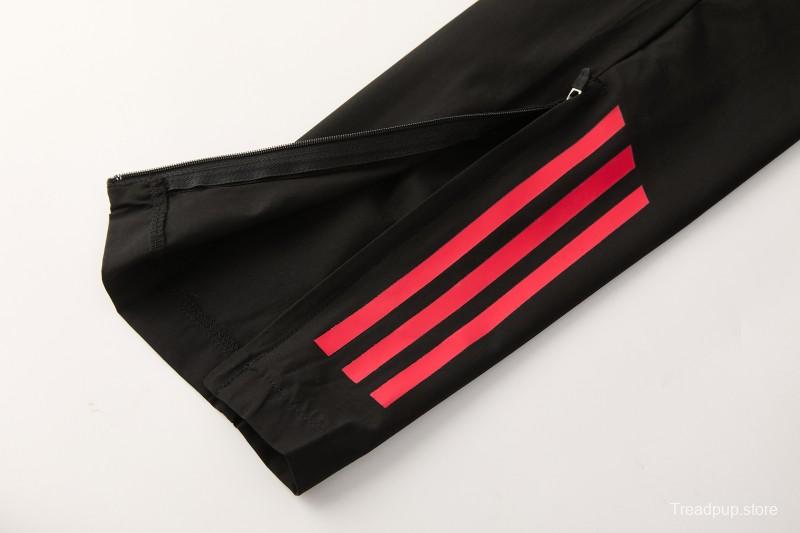 26/27 Liverpool Cream Full Zipper Hooded Jacket Tracksuit + Black Long Pants