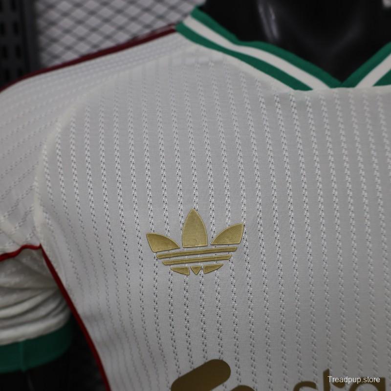 Player Version 26/27 Liverpool FC Off-White with Gold Crest  Special Edition Away Jersey