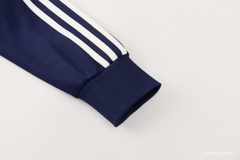 2026 Adidas Navy Blue Full Zipper Jacket + Long Pants