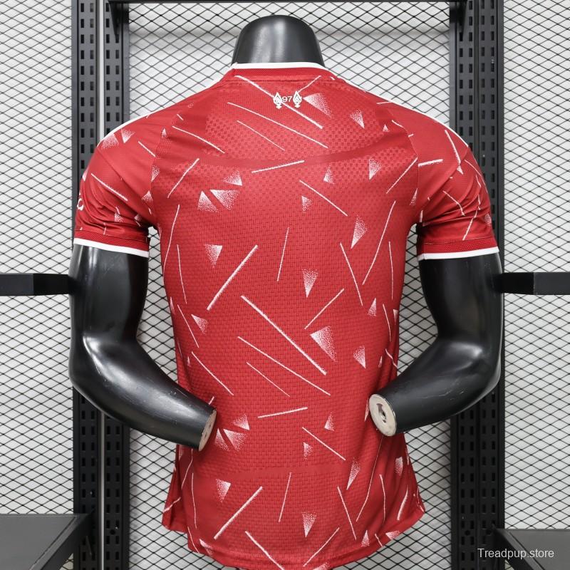 Player Version 26/27 Liverpool Red with Geometric Shatter Pattern Home Special Edition Jersey