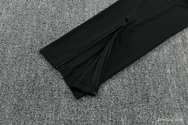 26/27 Brazil Black & Red Half Zipper Jacket Tracksuit + Long Pants