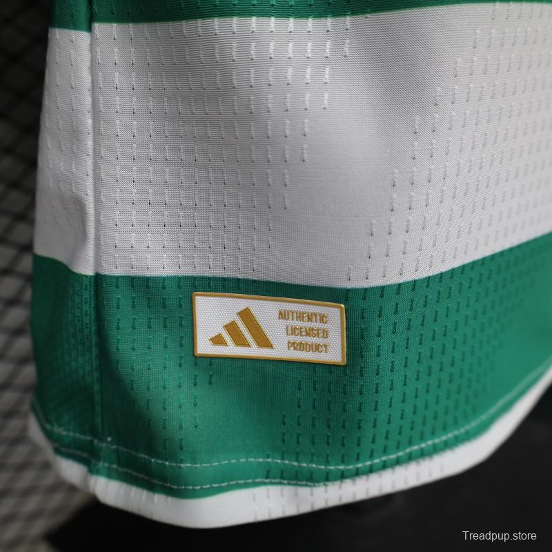 Player Version 26/27 Celtic Green & White Hooped Home Jersey