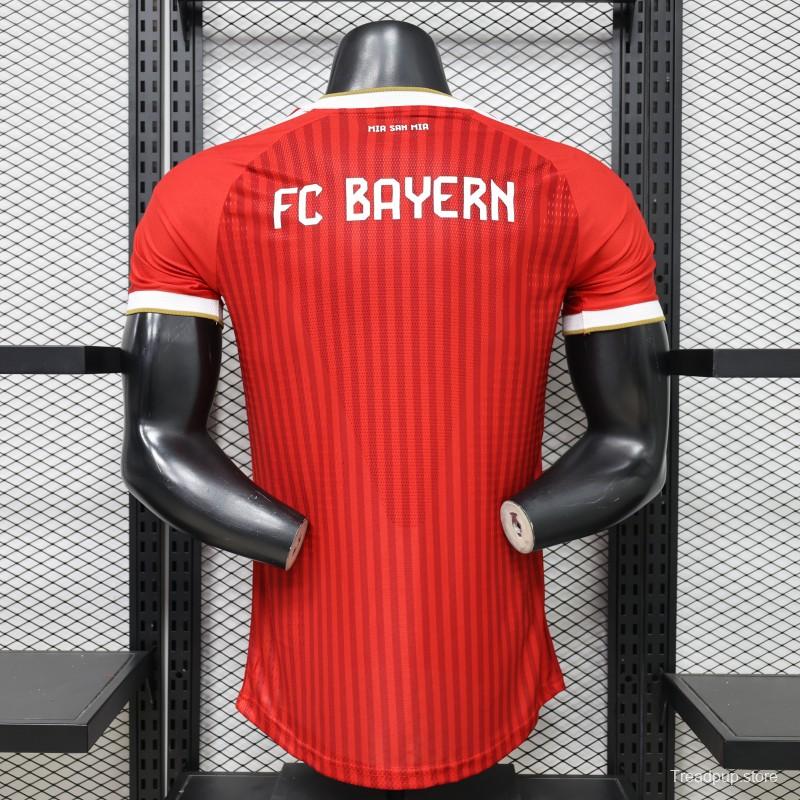 Player Version 26/27 Bayern Munich Red with Tonal Stripe Home Jersey