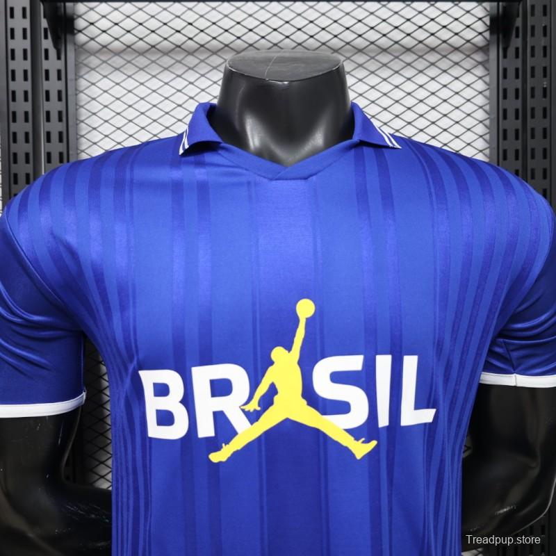 Player Version 2026 Brazil × Jordan Brand Royal Blue Special Edition Jersey