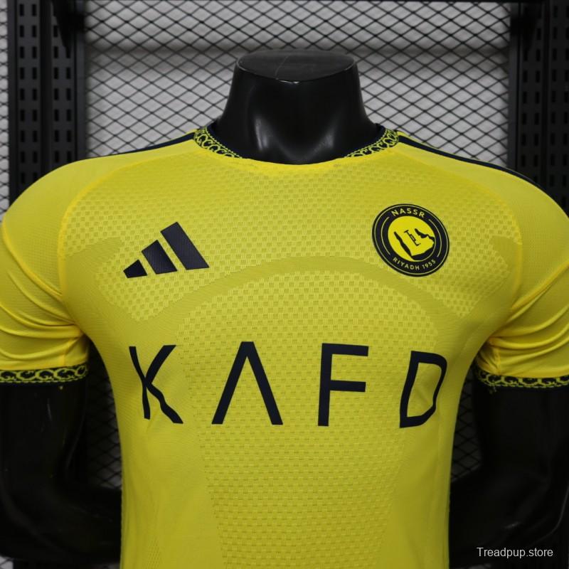 Player Version 26/27 Al-Nassr Yellow  Home Jersey